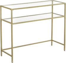 Vasagle 39.4&quot; Console Sofa Table, Modern Entryway Table, Tempered Glass ... - $1,770.42 MXN