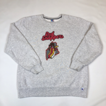 Portland Sea Dogs Red Snappers Alternate Logo Crewneck Sweatshirt Gray L... - $39.59