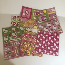 Hello Kitty Lot Of 6 Sticker Pages And Crafting Cards     Bo-1 - £6.28 GBP