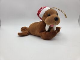 1998 Coca Cola Coke Vtg Bean Bag Plush Style #0141 Walrus In Snowflake N... - $5.86