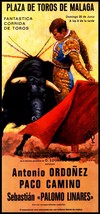 Bullfighting - Plaza De Toros De Malaga #6 Canvas Art Poster 12&quot;x 24&quot; - £19.54 GBP