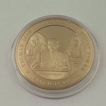 March 12, 1947 Truman Asks Containment Of Soviet Power Franklin Mint Bro... - $12.16