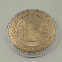 March 12, 1947 Truman Asks Containment Of Soviet Power Franklin Mint Bro... - £9.74 GBP