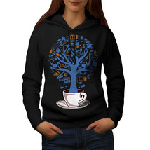 Wellcoda Tree Nature Cup Life Food Womens Hoodie,  Casual Hooded Sweatshirt - £29.06 GBP