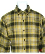 Wolverine Men&#39;s New Rogan Long Sleeve Flannel Button Shirt Mustered Plai... - £24.31 GBP