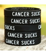 CANCER SUCKS Wristbands - Awareness Fundraiser Anti-Cancer Bracelet Band... - £4.65 GBP+