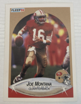 JOE MONTANA 1990 Fleer #10.  SAN FRANCISCO 49ers - $2.96