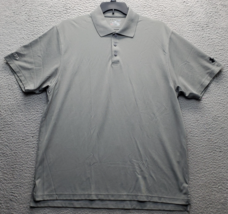 Under Armour Polo Shirt Mens XL Gray Golf Perfomance Short Sleeve Banfi ... - $21.44