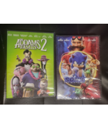 LOT OF 2 :Sonic The Hedgehog 2  + THE ADDAMS FAMILY 2 (DVD)  NEW / SEALED - £7.92 GBP