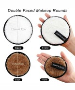 4Pcs Makeup Remover Wipes Reusable Discs Cotton Pads Microfiber Face Tow... - $8.99