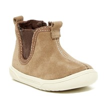 Stride Rite Baby Chelsea Booties Lil Tabor Size US 3M Brown Leather - £6.95 GBP
