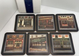 Pimpernel London Pubs Coasters Cork Backed Set Of 6 Boxed Sherlock Holme... - $18.69