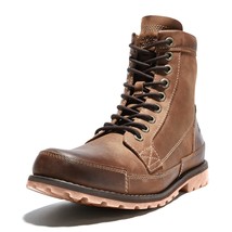 Timberland Men&#39;s Earthkeepers Original 6 Inch Boots Medium Brown Size 12 Wide - £116.37 GBP