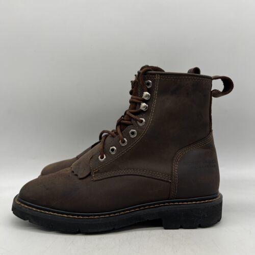 Primary image for Cody James CWMR2 Mens Brown Lace Up Soft Toe Waterproof Work Boot Size 9.5 EE