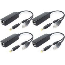 4-Pack 5V Gigabit Poe Splitter, 48V To 5V 2.4A Adapter, Plug 3.5Mm X 1.3... - $68.99