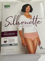Small Depends Silhouette Incontinence Underwear Women Maximum 16ct COMBI... - $12.27