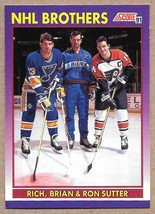 1991-92 Score American #378 Rich Sutter / Brian Sutter / Ron Sutter Blues/Flyers - $1.89