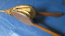 BELLOWS ANTIQUE WOOD LEATHER  - $34.65