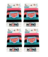 Lot of 4 - Scunci Elastic Hair Ties Pastel Colors Bands Pink Navy Teal G... - $12.15 CAD