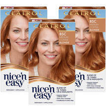 3-New Clairol Nice&#39;n Easy Permanent Hair Dye 8SC Medium Copper Blonde Hair Color - £36.95 GBP