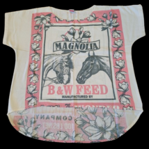Flour Sack HORSE Feed Sack Top T Shirt Vintage Look Cotton One Size TEE New - $46.41
