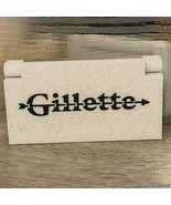 Gillette 3 Piece Old Type/Tech Safety Razor Case With Blade Bank: USA Made - $25.00