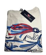 Vineyard Vines Men’s L/S Tuna And Lures Pkt. Tee.White.Sz.L.NWT - $39.50
