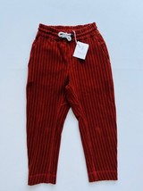 Brunello Cucinelli Boy&#39;s Velour Corduroy Trouser Pants Dark Red (6) - $366.27