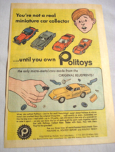 1968 Color Ad Politoys Miniature Micro Metal Toy Cars - $151.87 MXN