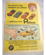 1968 Color Ad Politoys Miniature Micro Metal Toy Cars - €6,94 EUR