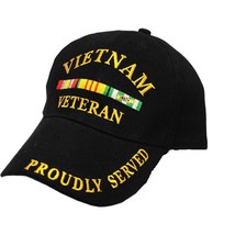 Veteran Proudly Served In Vietnam War Cap: Baseball Style Hat - £11.23 GBP