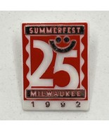 Milwaukee Wisconsin 1992 Summerfest City State Tourism Plastic Lapel Hat... - £4.64 GBP