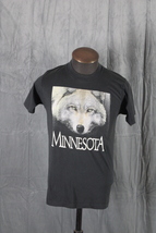 Vintage Graphic T-shirt - Minnesota Wolf Face Graphic - Men&#39;s Medium - €30,69 EUR