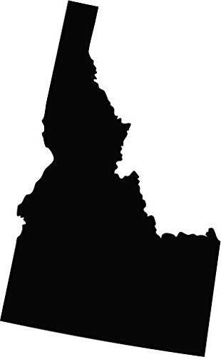 Picniva black Idaho ID map removable Vinyl Wall Decal Home Dicor 3 inchs... - $3.91