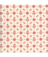 Moda ROUENNERIES TROIS Pearl/Faded Red 13965 11 fabric BTY By French Gen... - $15.90 CAD