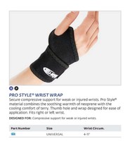 DJO Bell-Horn Prostyle Wrist Wrap Universal - $19.40