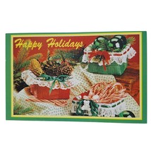 Postcard Happy Holidays Christmas Candy Canes Country Magazine Subscription Card - £5.40 GBP