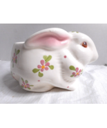 Avon Weiss Ceramic Bunny Rabbit Decorative Planter Hand Painted Made in ... - £14.14 GBP