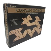 Tournament Tri-Ominos Deluxe Game Vintage 1986 Missing Pieces Playable Nice - £10.49 GBP