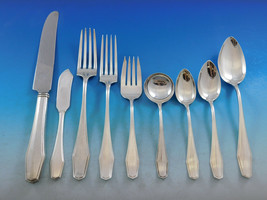 Hampton by Alvin Sterling Silver Flatware Set for 12 Service Dinner 116 pieces - £5,448.53 GBP