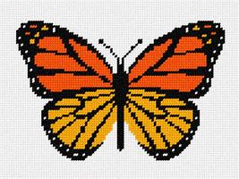 Pepita Needlepoint kit: Monarch Butterfly Small, 8&quot; x 6&quot; - $50.00+