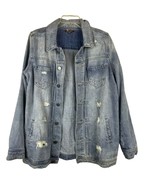 Dear John Distressed Oversized Denim Jean Jacket Women’s Size M - $41.58