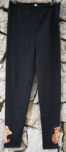 Black Cotton Leggings Embellished High Waist New 2XL UK 16/18 EU 44/46 Yoga - £16.19 GBP