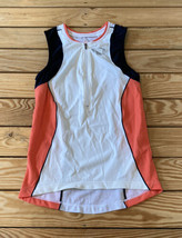 Pearl Izumi Women’s Sleeveless 1/2 Zip Cycling Jersey Size M White Sf10 - £15.72 GBP