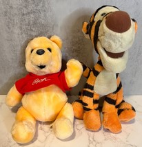 VTG Walt Disney World Pooh 8&quot; &amp; Tigger 10&quot; Stuffed Animals - £11.34 GBP
