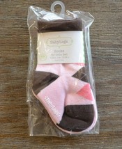 2 Pair BabyLegs Coco Socks 12-24 Months - Girls Pink &amp; Brown - £6.33 GBP