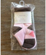 2 Pair BabyLegs Coco Socks 12-24 Months - Girls Pink &amp; Brown - £6.35 GBP