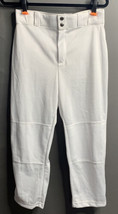 WILSON YOUTH CLASSIC RELAXED FIT WARP KNIT BASEBALL PANTS, WHITE. LARGE W2 - $7.87