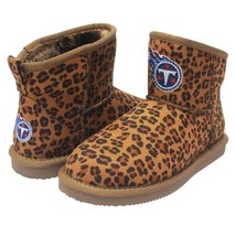 Tennessee Titans NFL Licensed Womens Leopard Print Bling Boot by Love Cuce Sz 10 - £33.00 GBP