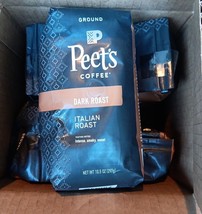 5 Pks Peets Coffee Italian Roast Ground Coffee Dark 10.5 Oz (SEE PICS)  ... - $46.54